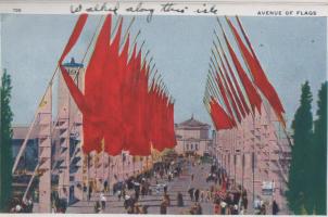 CDG - 1934 Chicago Fair Postcard - Avenue of Flags