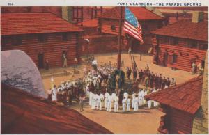 CDG - 1934 Chicago Fair Postcard - Fort Dearborn - The Parade Ground