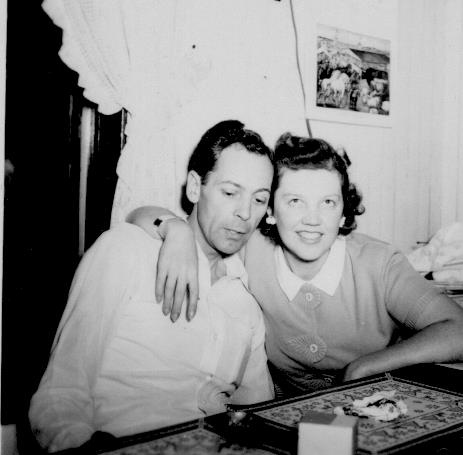 APG - Lad and Marian in kitchen @ 1945