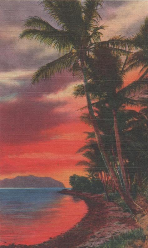 Gibby - Post card to Ced from Hawaii - front, 1944