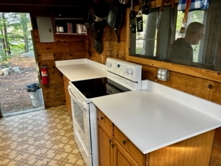 Spring Island - Kitchen Stove and laminate counters - 5.2023